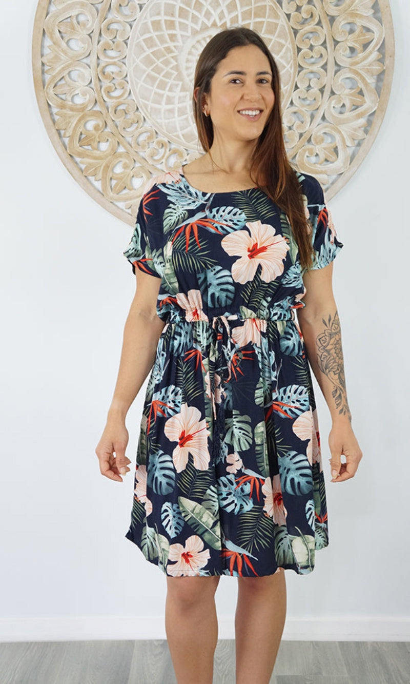 Rayon Dress Getaway Tatiana Navy