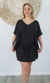 Rayon Dress Harbour Plain Black