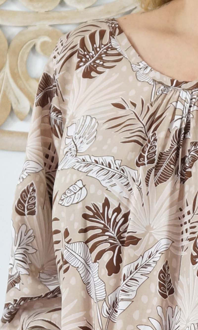 Rayon Dress Hayman Tropical Leaves, More Colours