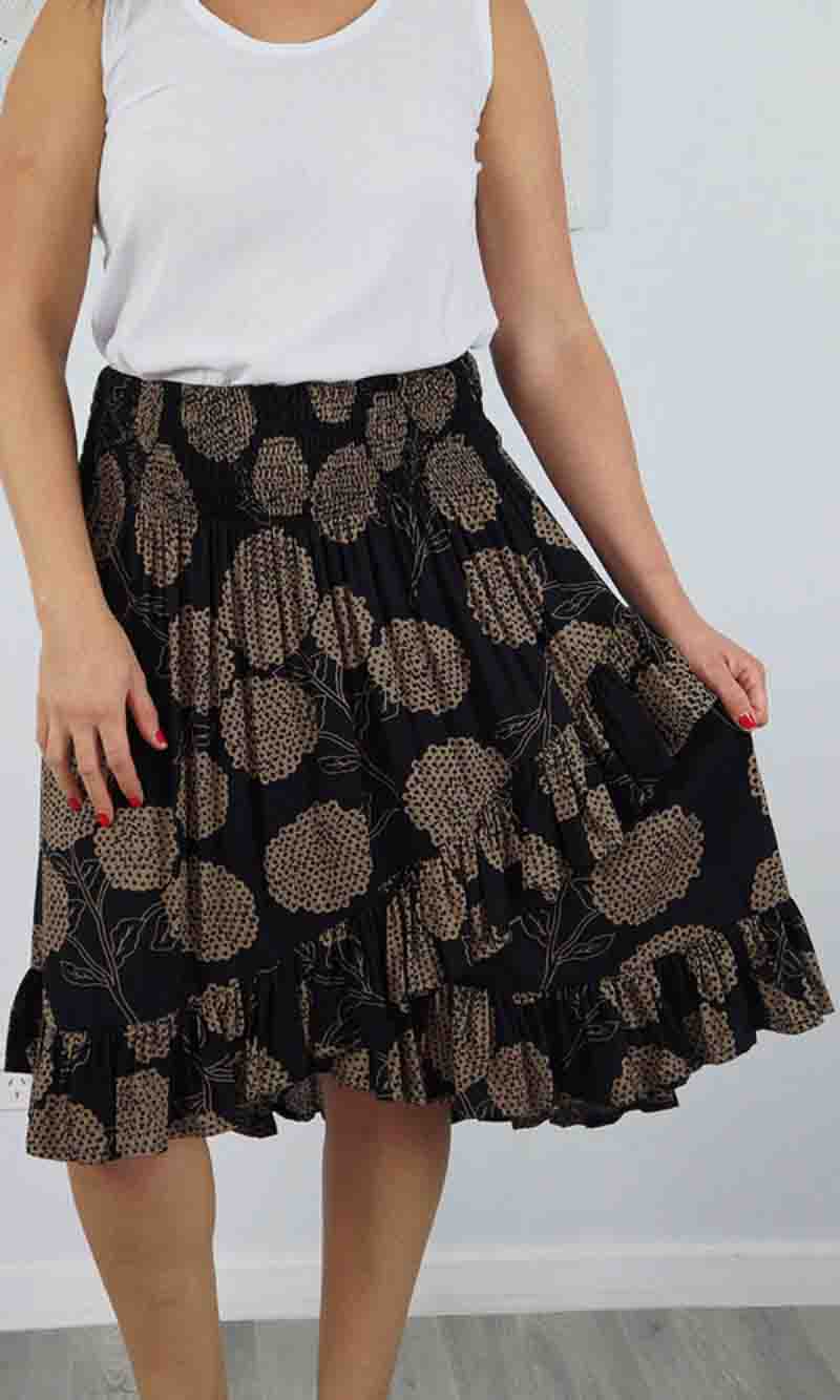 Rayon Skirt Ibiza Skirt Marigold, More Colours