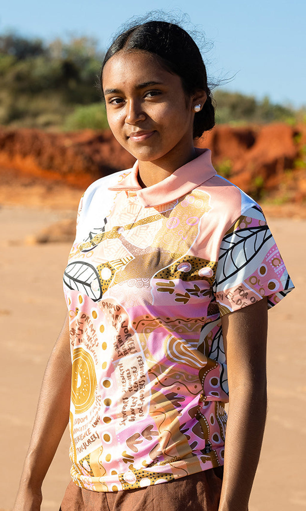 Aboriginal Art Kids Unisex Polo In Their Footsteps