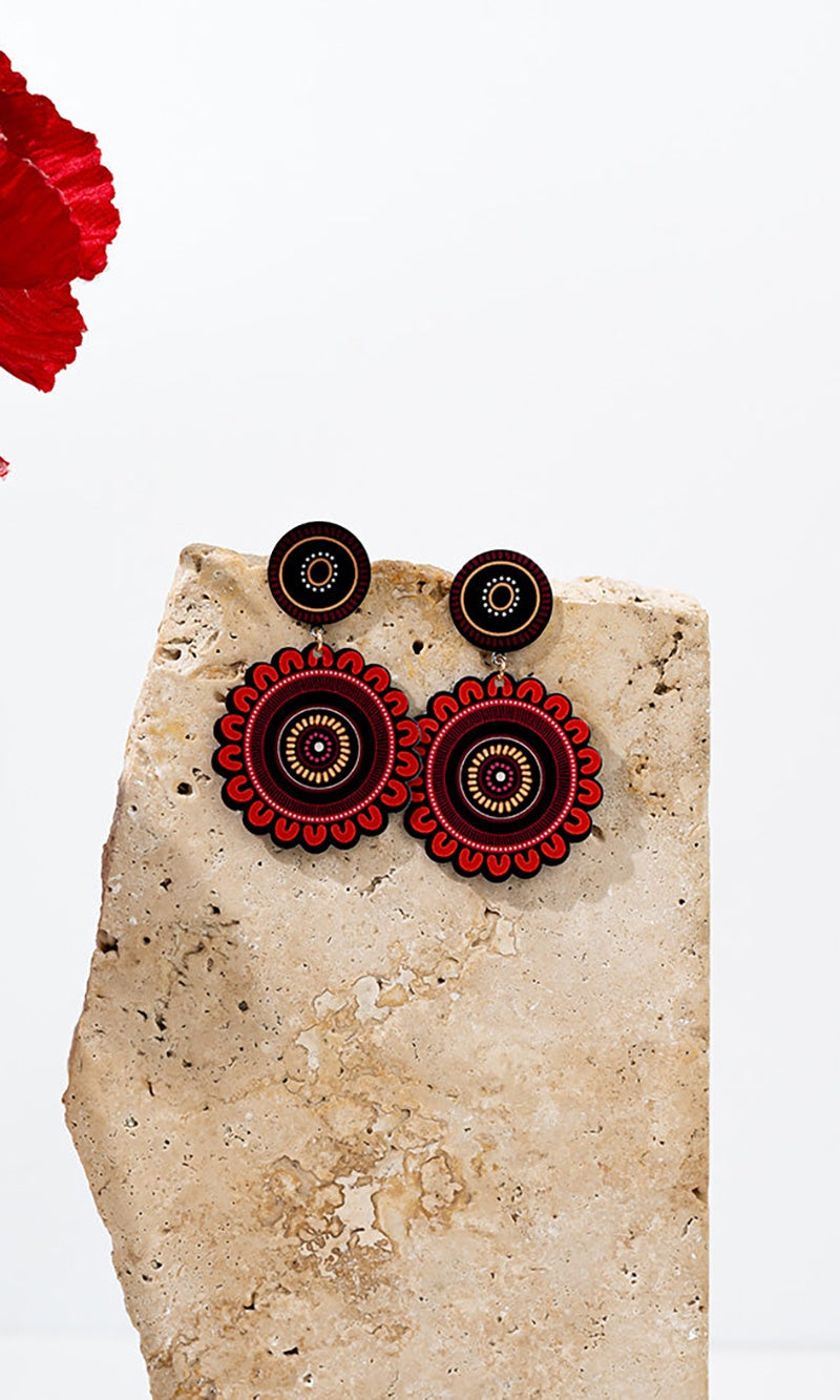 Aboriginal Art Earrings Igniting Our Journey