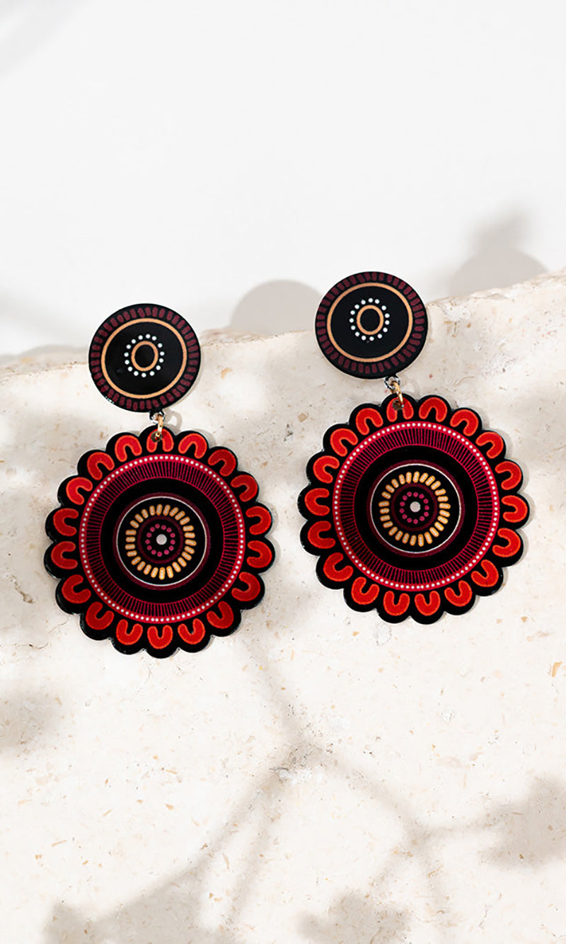 Aboriginal Art Earrings Igniting Our Journey