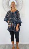 Rayon Top Jasmine Crackle Tie Dye, More Colours