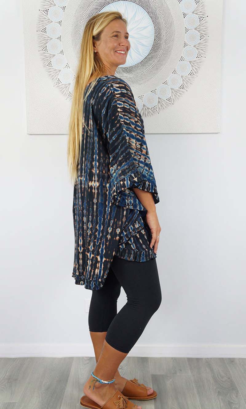 Rayon Top Jasmine Crackle Tie Dye, More Colours