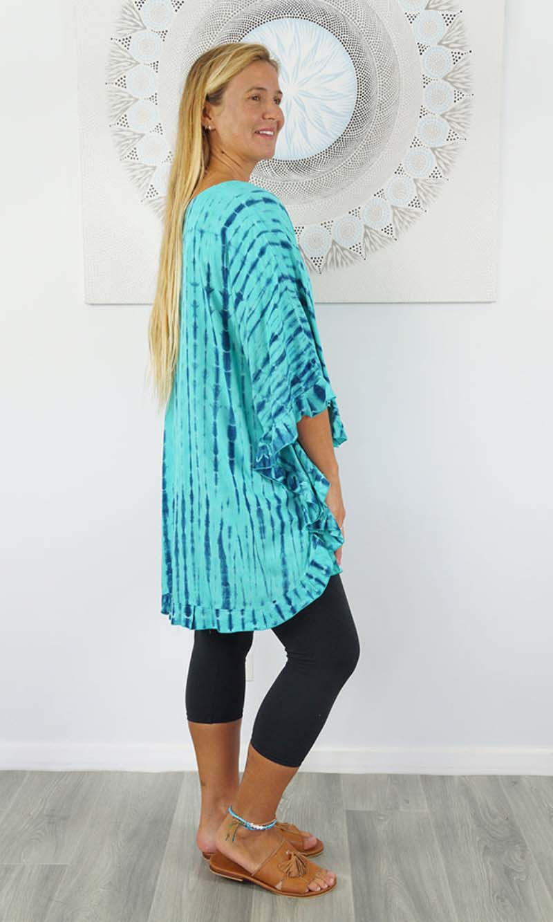 Rayon Top Jasmine Crackle Tie Dye, More Colours