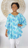 Rayon Top Jasmine Tropical Leaves, More Colours