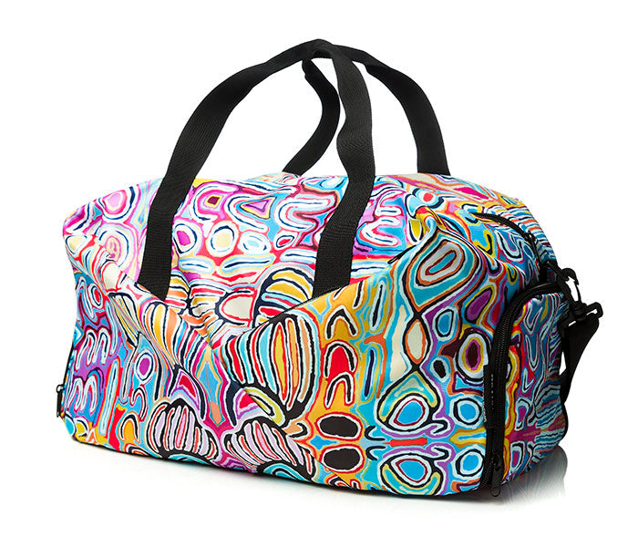 Aboriginal Art Gym Duffel Bag Judy Watson