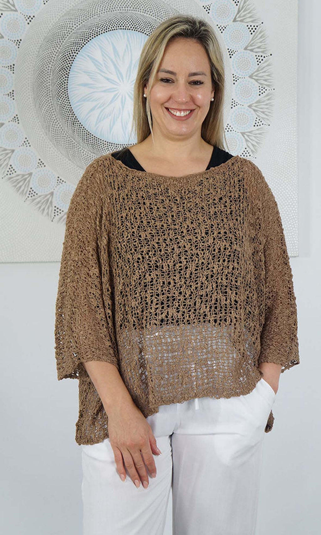 Rayon Knitted Poncho, More Colours