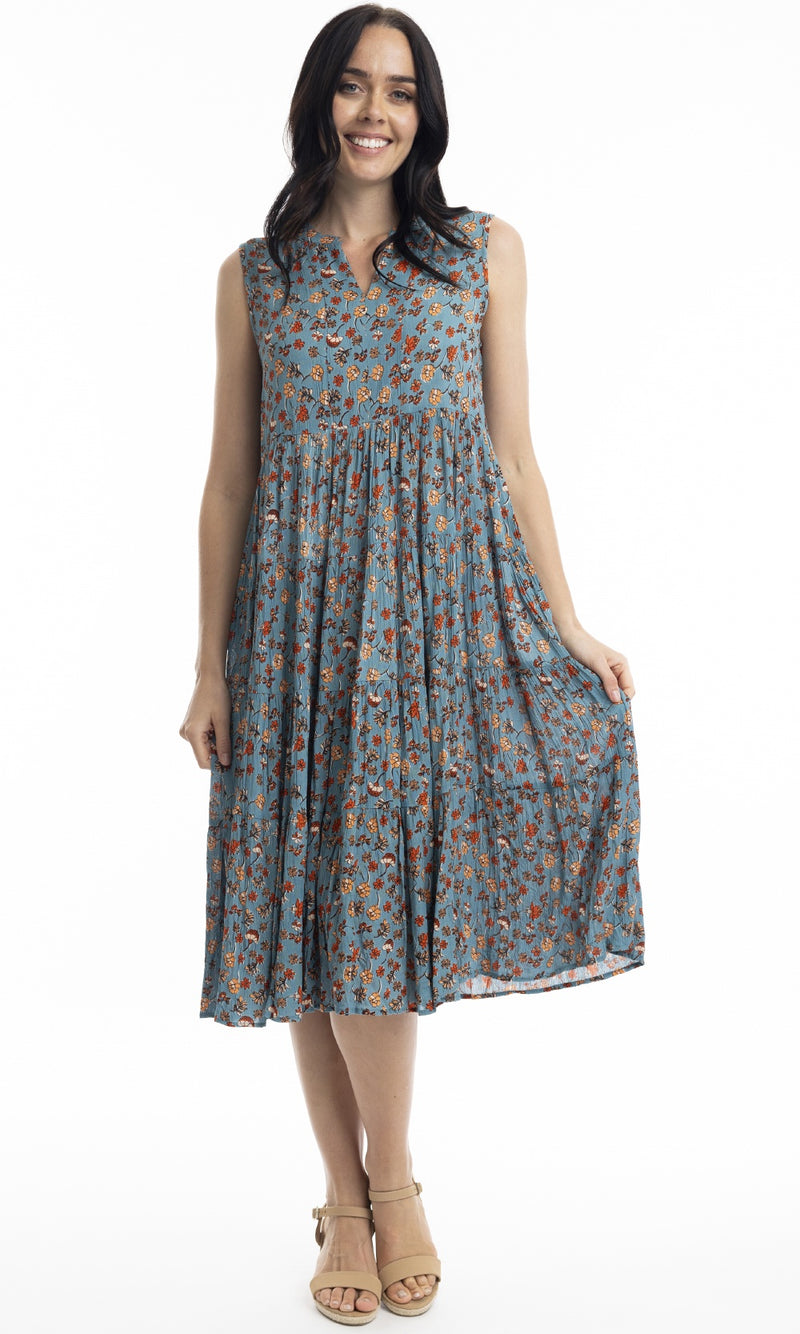 Rayon Sleeveless Dress Kauai