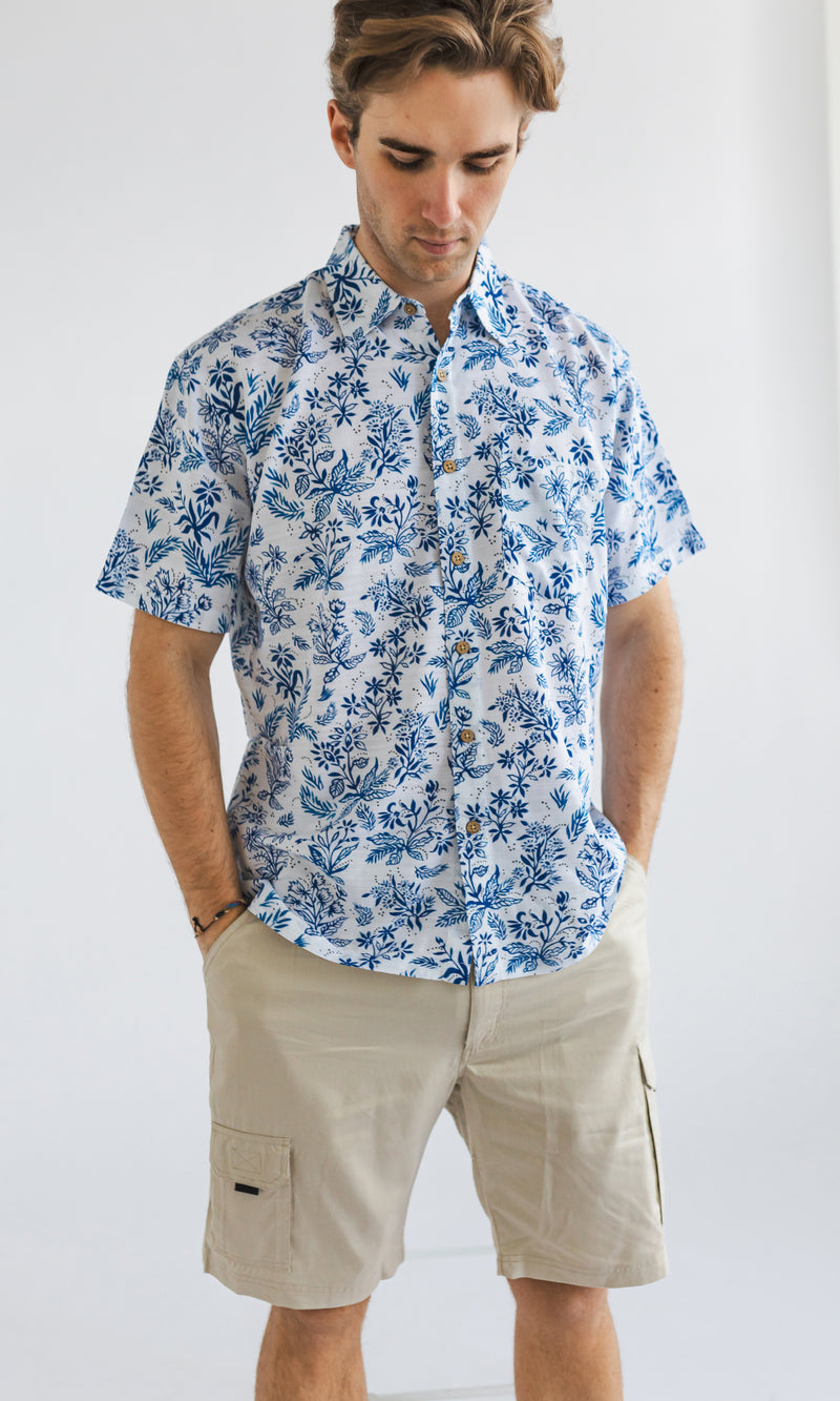 Bamboo Men's Shirt Botanica