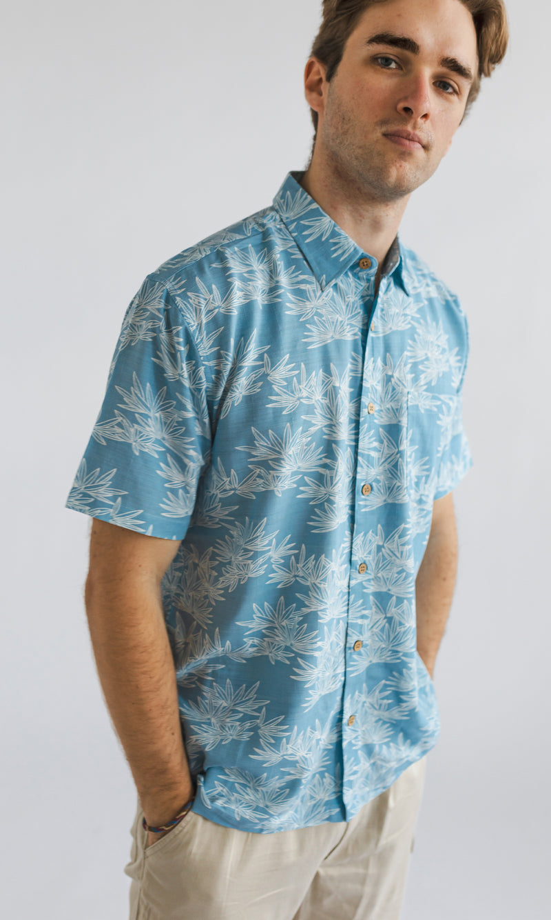 Bamboo Men's Shirt Bamboo Leaf