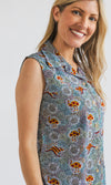 Bamboo Ladies Shirt Sleeveless Aboriginal Art, More Designs