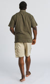 Bamboo Men's Shirt Khaki Jungle