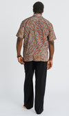 Bamboo Men's Shirt Aboriginal Art Flying Ant (2)