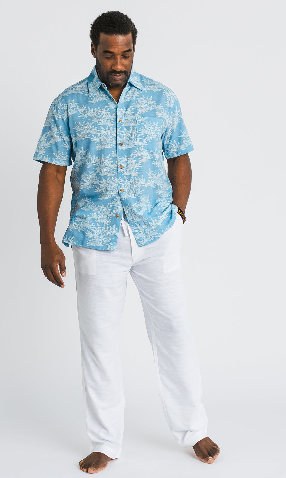 Bamboo Men's Shirt Bamboo Leaf