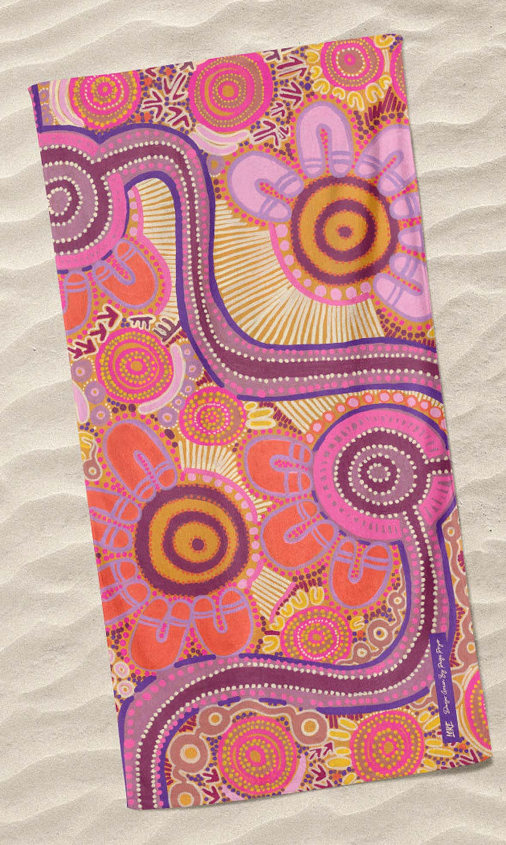 Aboriginal Art Beach Towel Koorliny