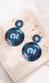 Aboriginal Art Circle Earrings Koorrookee "Grandmother"