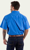 Lake Argyle Mens Short Sleeve Full Button Work Shirt