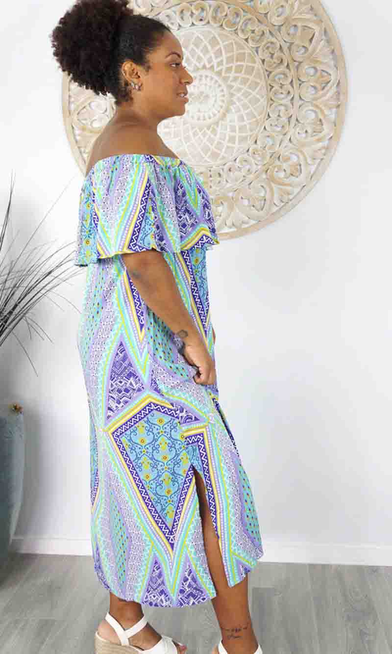 Rayon Dress Leo Tapestry, More Colours