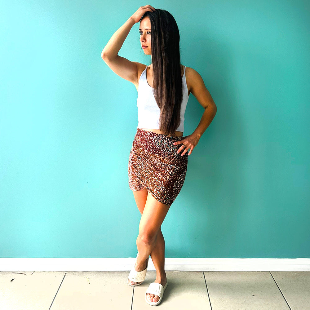 Aboriginal Art Organic Cotton Sarong by Lynette Nangala Brown