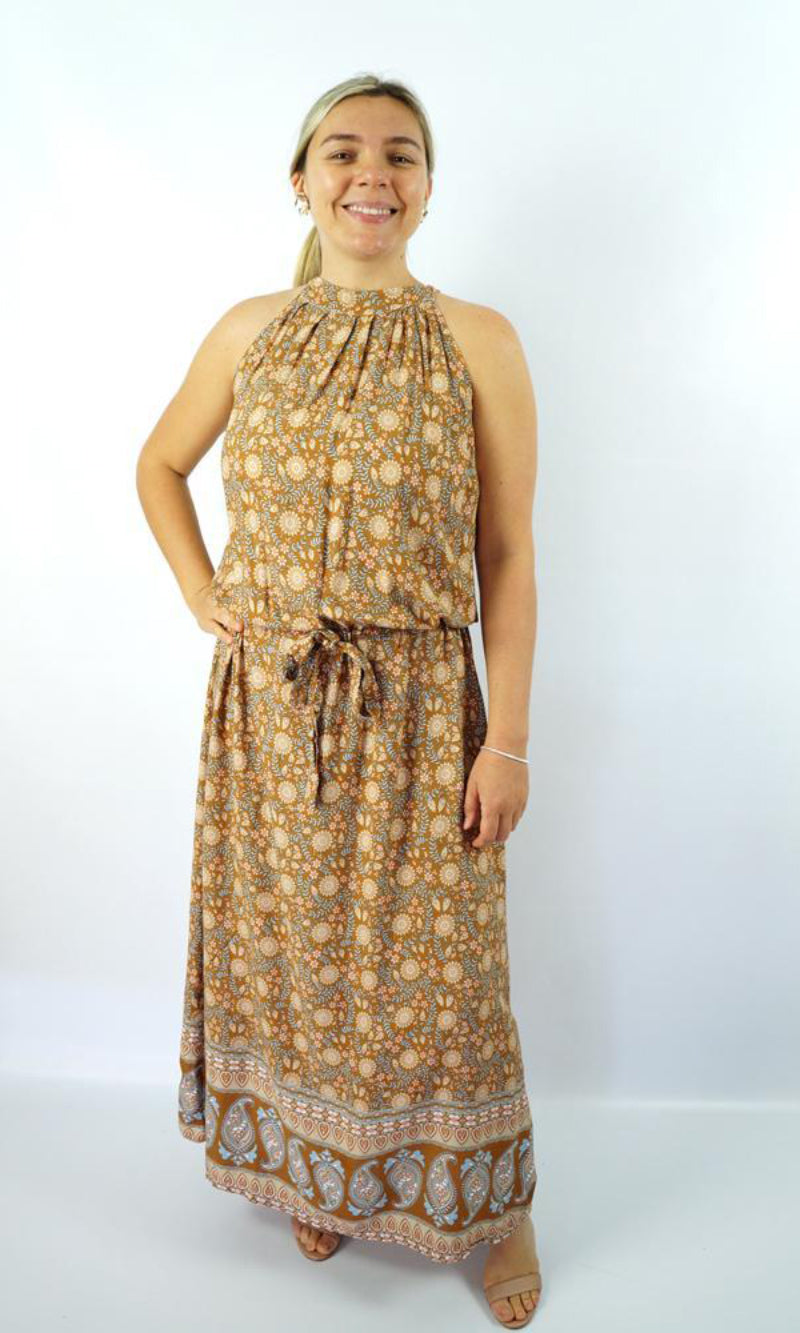 Rayon Dress Chloe Long Daisy Flower, More Colours