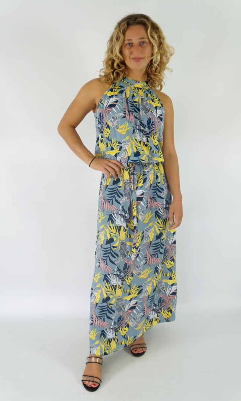 Rayon Dress Chloe Long Tranquility, More Colours