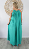 Rayon Dress Delta Long Plain Colours