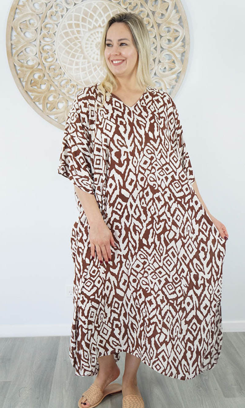 Rayon Kaftan Long Asmat, More Colours