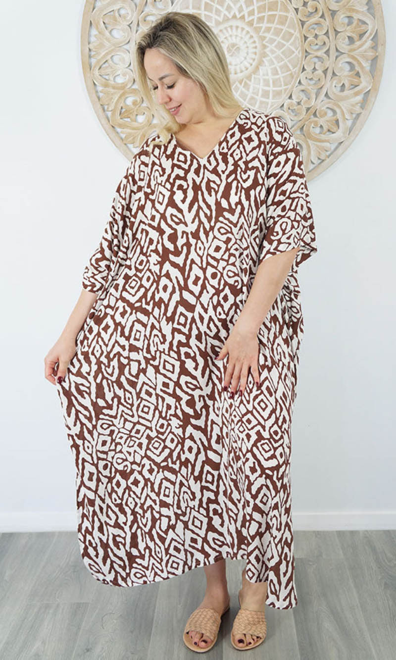 Rayon Kaftan Long Asmat, More Colours