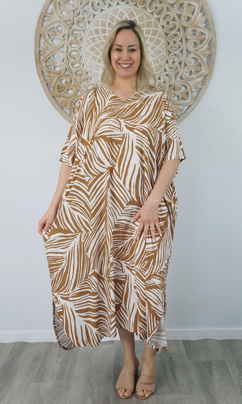 Rayon Kaftan Long Honiara, More Colours