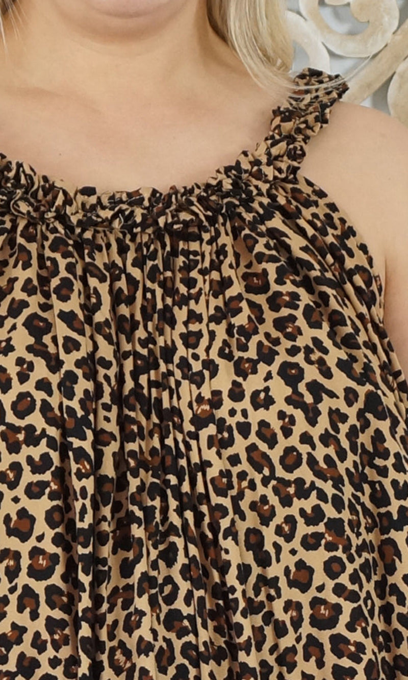 Rayon Dress Magnum Long Baby Cheetah, More Colours