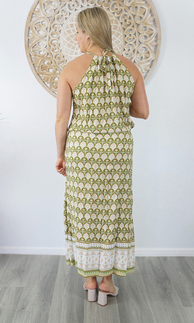 Rayon Dress Chloe Long Scallop, More Colours