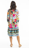 Rayon Dress Layers 3/4 Sleeve Lana