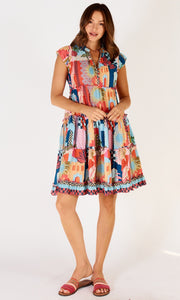 Cotton Tiered Dress Solaire