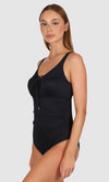 Rococco F-G Cup One Piece Swimsuit Nero