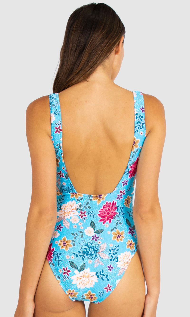 Pebble Beach Long Line One Piece Swimsuit, Fits A Cup to C Cup