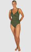 Rococco Plain E-F Cup One Piece Swimsuit