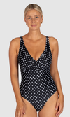 Parisian Summer D-E Cup Wrap One Piece Swimsuit, More Colours