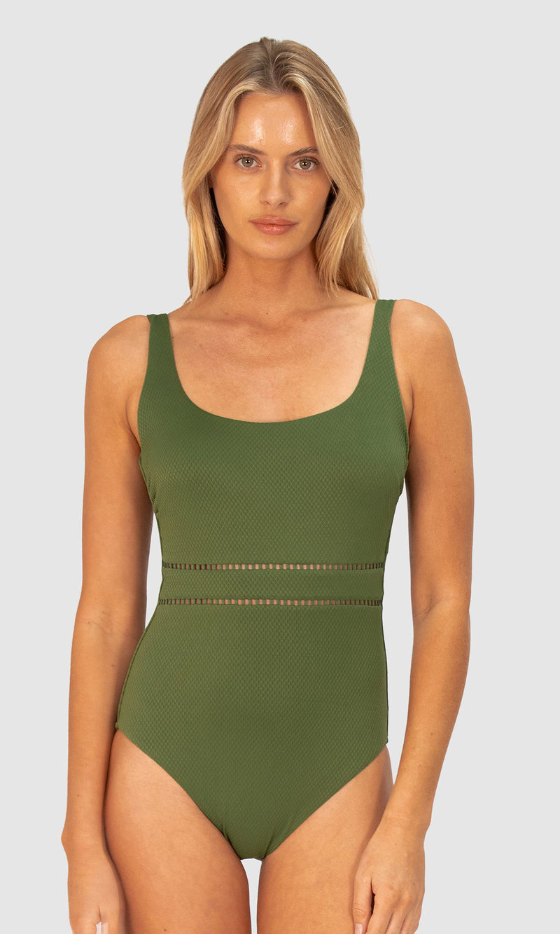 Rococco D-E Square Neck Underwire One Piece