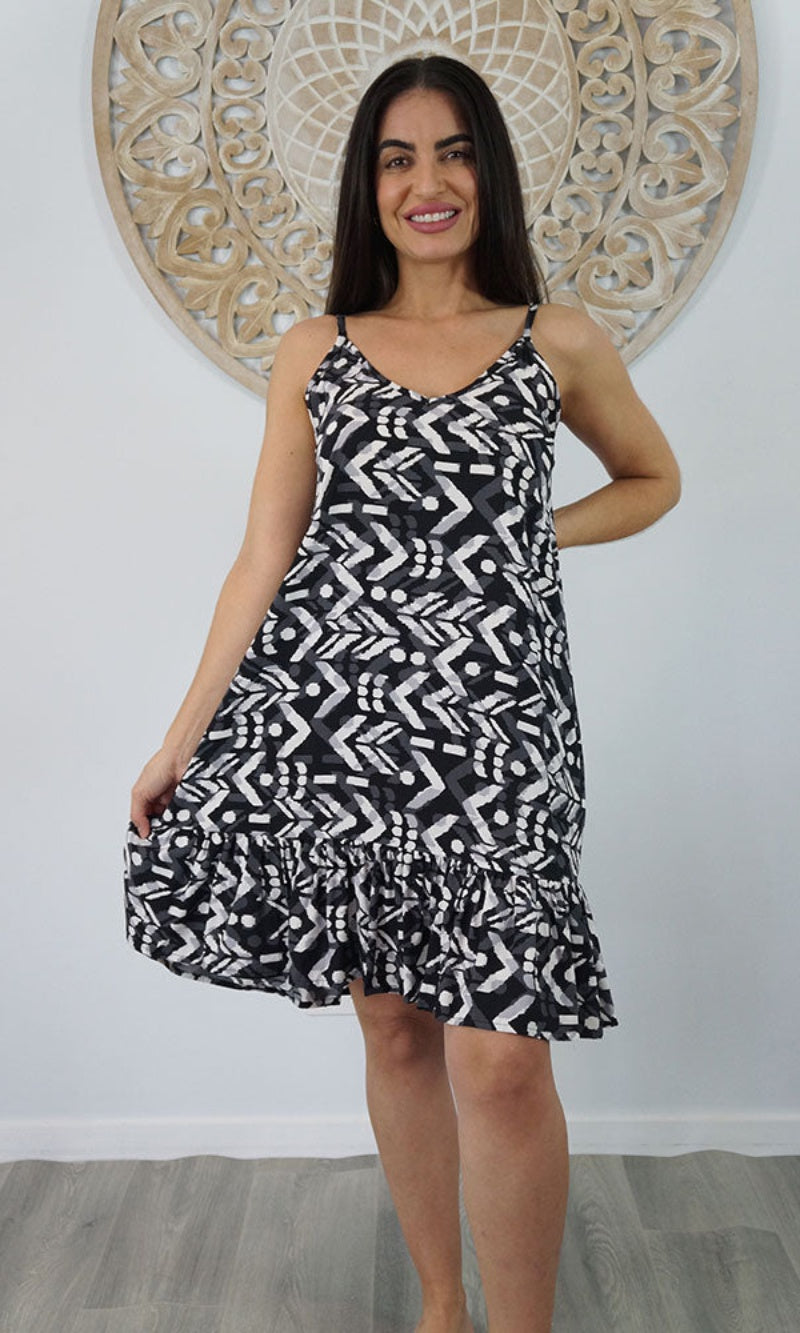 Rayon Dress Melody Chevron, More Colours
