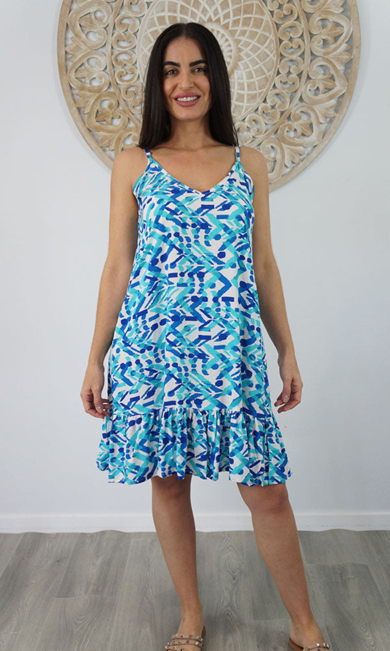 Rayon Dress Melody Chevron, More Colours