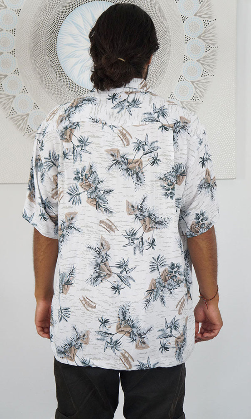 Rayon Hawaiian Shirt Outrigger