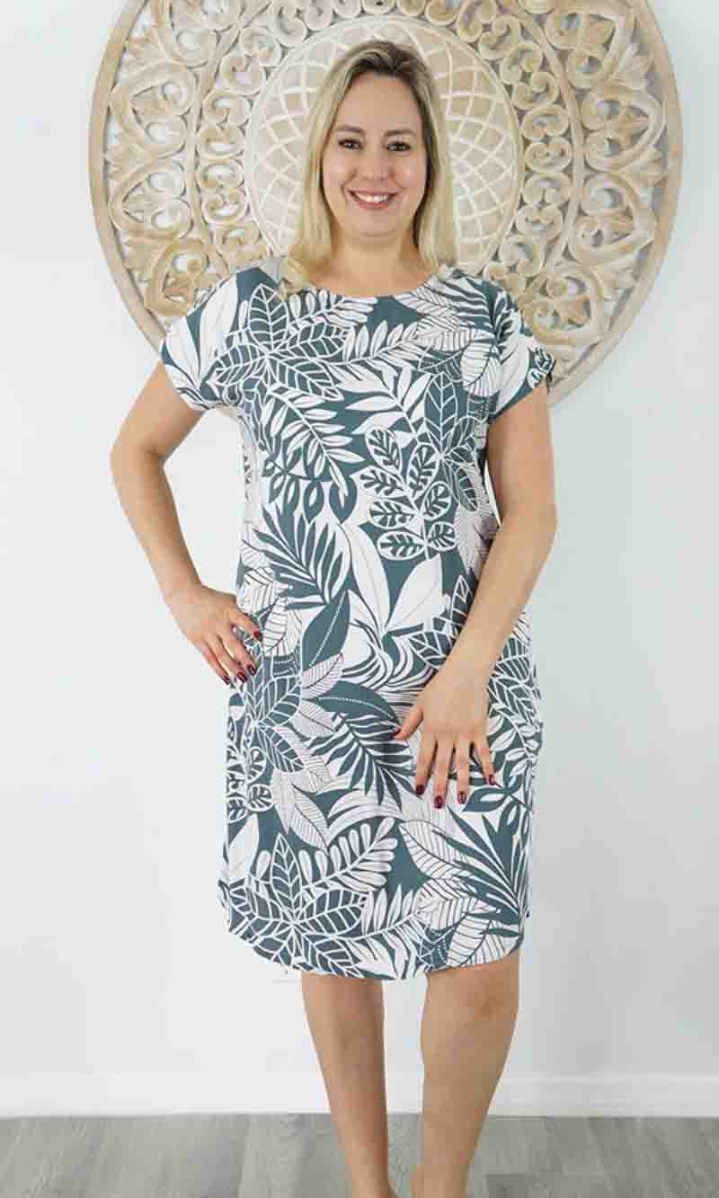 Rayon Dress Michelle Betelnut, More Colours