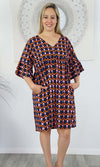 Rayon Millie Dress Waves, More Colours