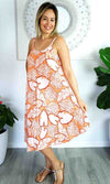 Rayon Dress Montego Leaves, More Colours