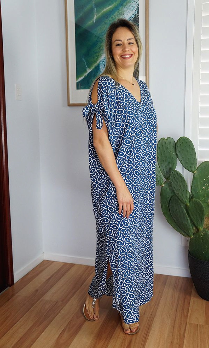 Rayon Kaftan Long Mykonos Links, More Colours