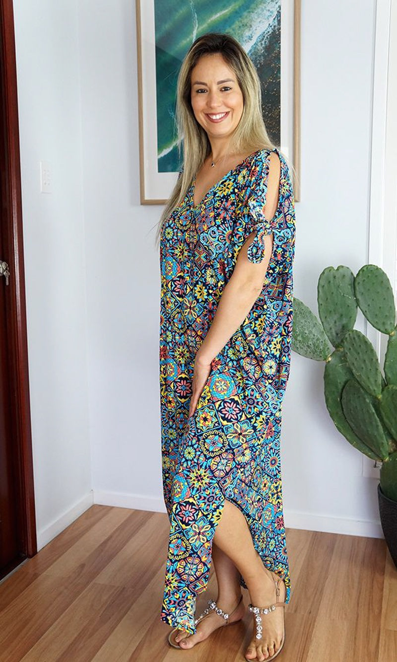 Rayon Kaftan Long Mykonos Tijuana, More Colours