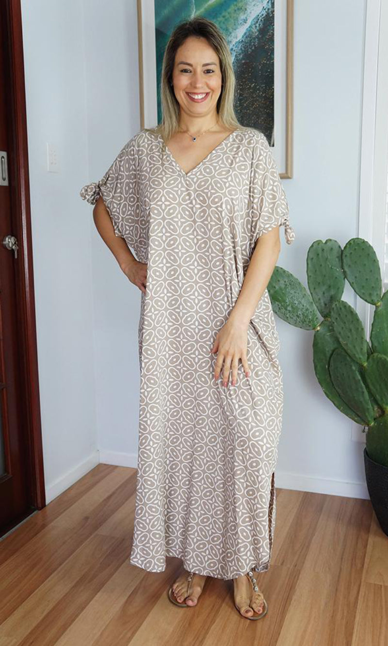 Rayon Kaftan Long Mykonos Links, More Colours