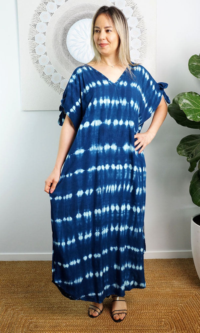 Rayon Kaftan Long Mykonos Nirvana, More Colours